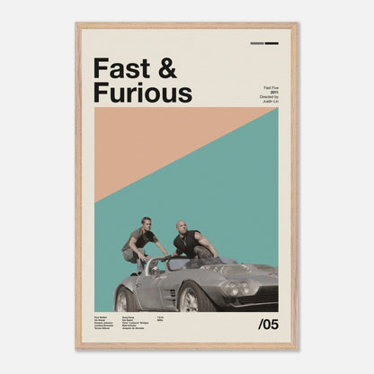 Fast Five Natural Wood 24x36