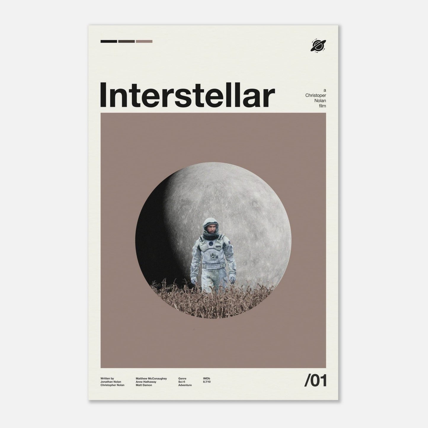 Interstellar No Frame 12x18