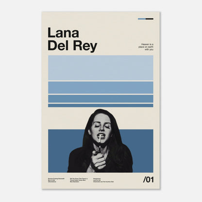 Lana Del Rey No Frame 12x18