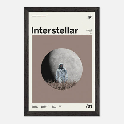 Interstellar Black Wood 12x18