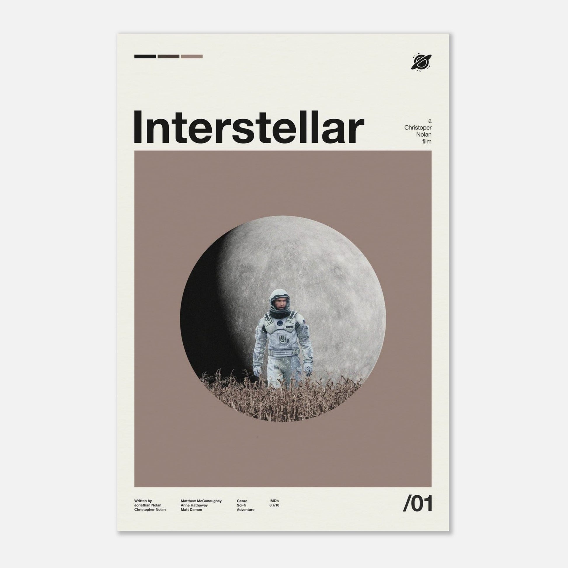 Interstellar No Frame 16x24