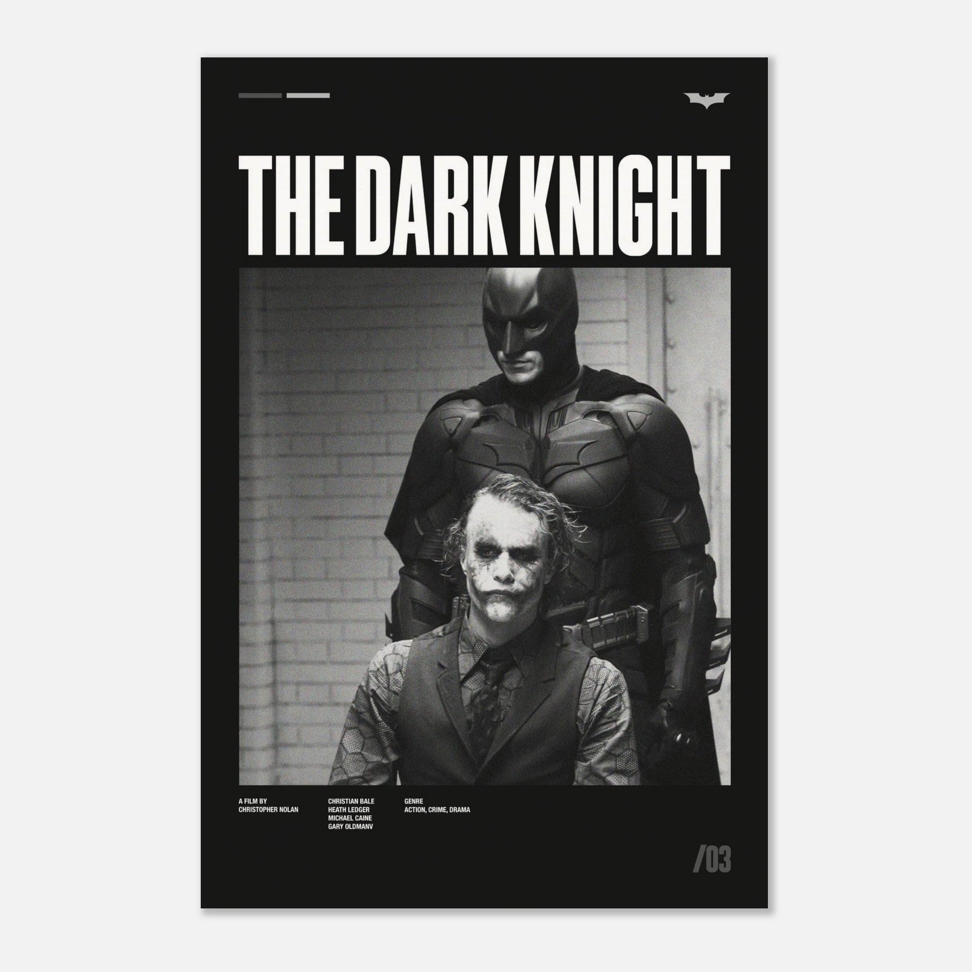 The Dark Knight No Frame 24x36