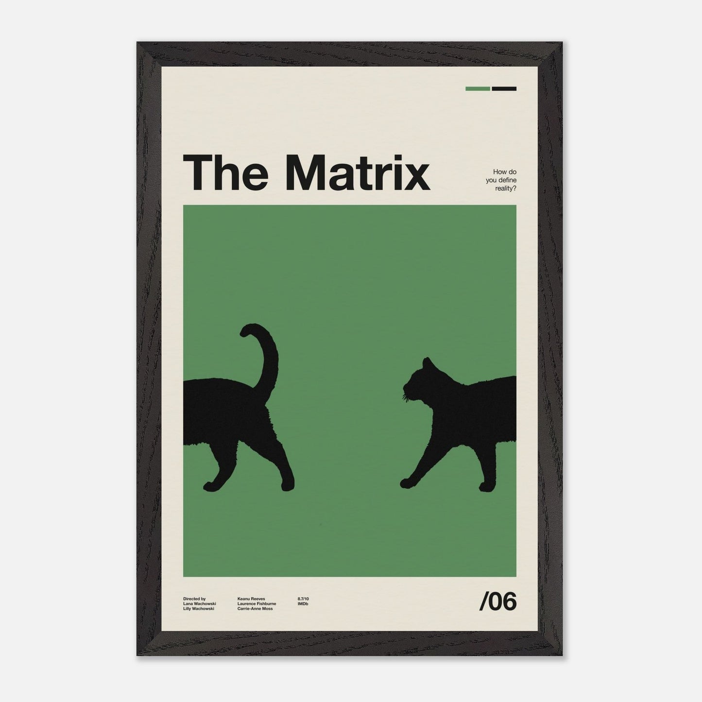 The Matrix Black Wood 12x18