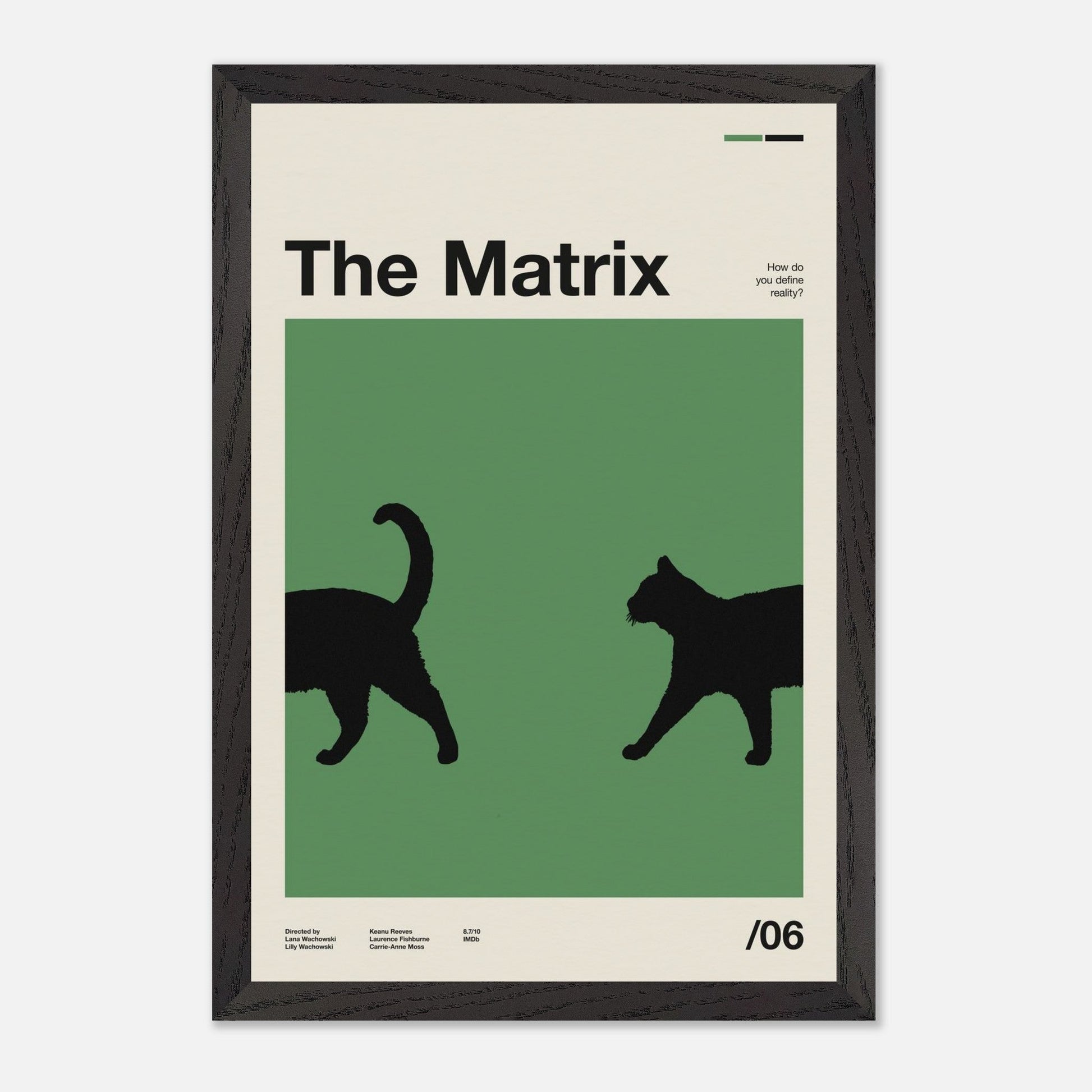 The Matrix Black Wood 12x18