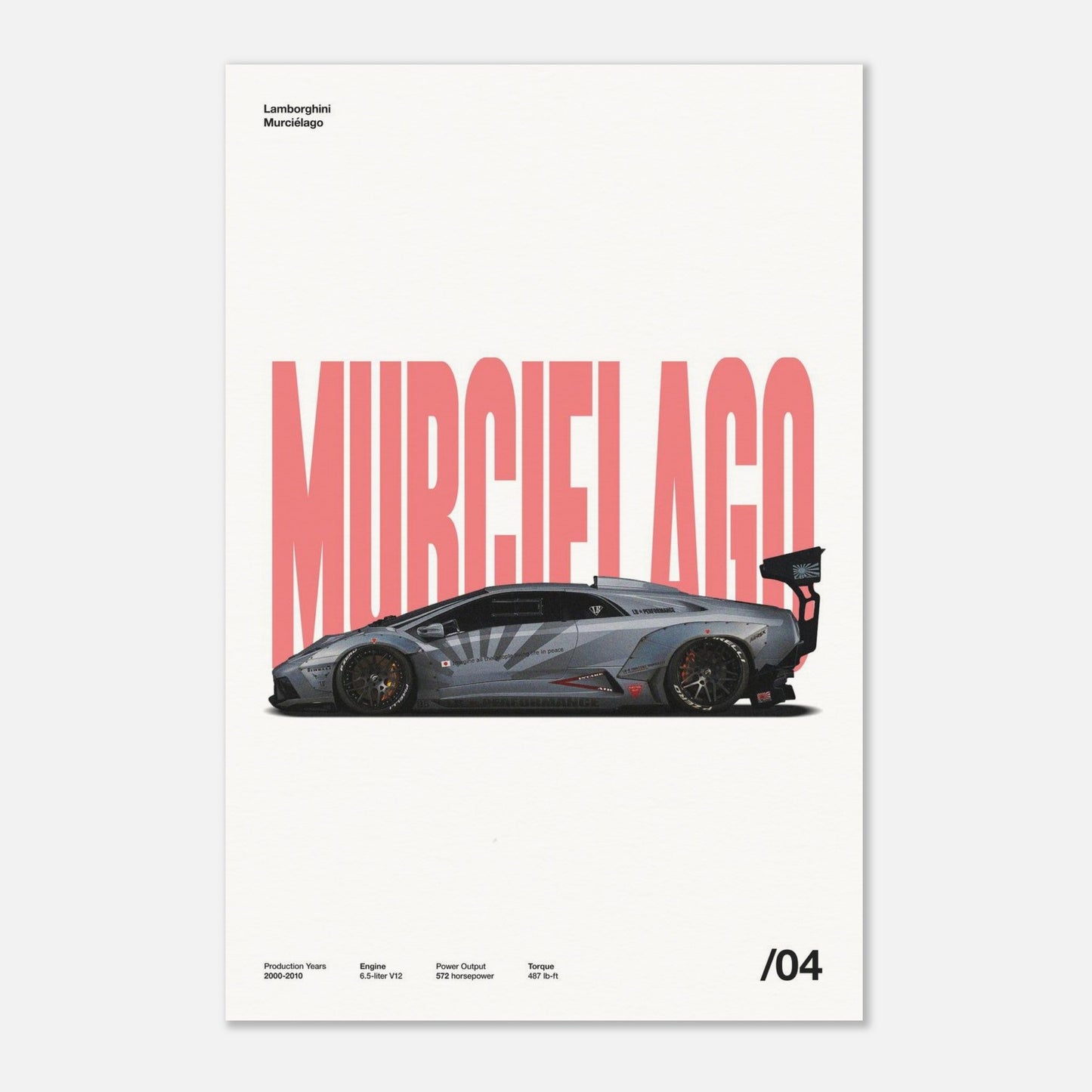 Lamborghini Murciélago No Frame 24x36