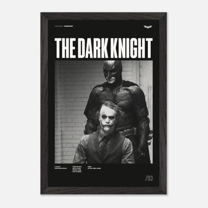 The Dark Knight Black Wood 12x18