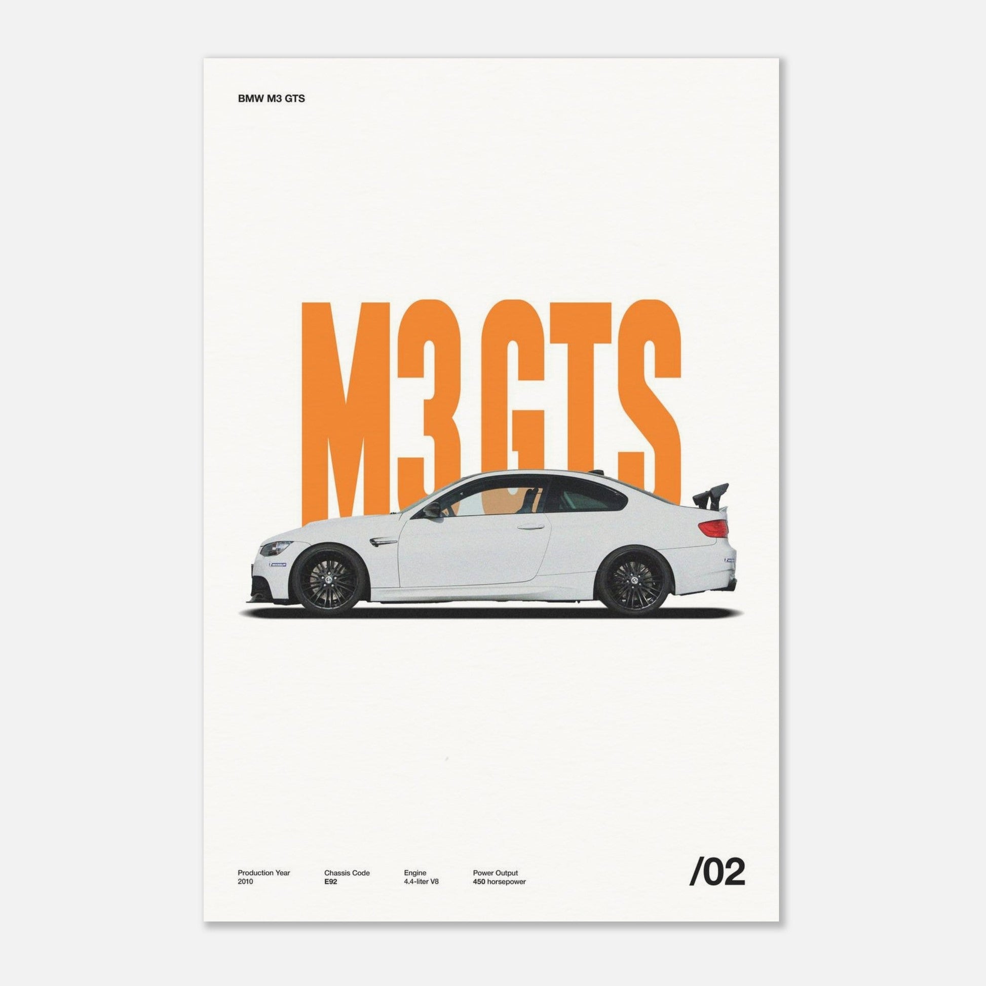 BMW M3 GTS No Frame 24x36