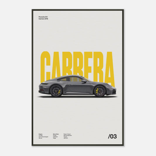 Porsche 911 Carrera GTS Metal 24x36