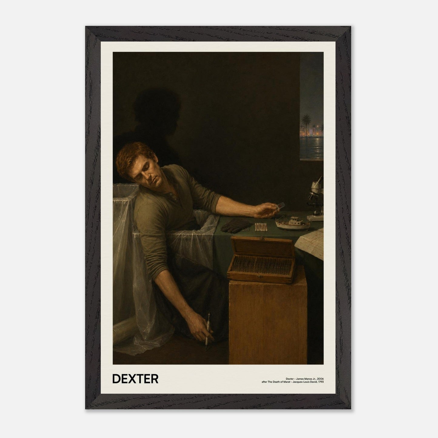 Dexter Black Wood 12x18