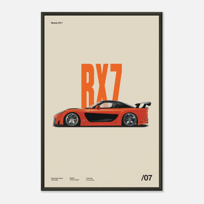 Mazda RX-7 Metal 16x24