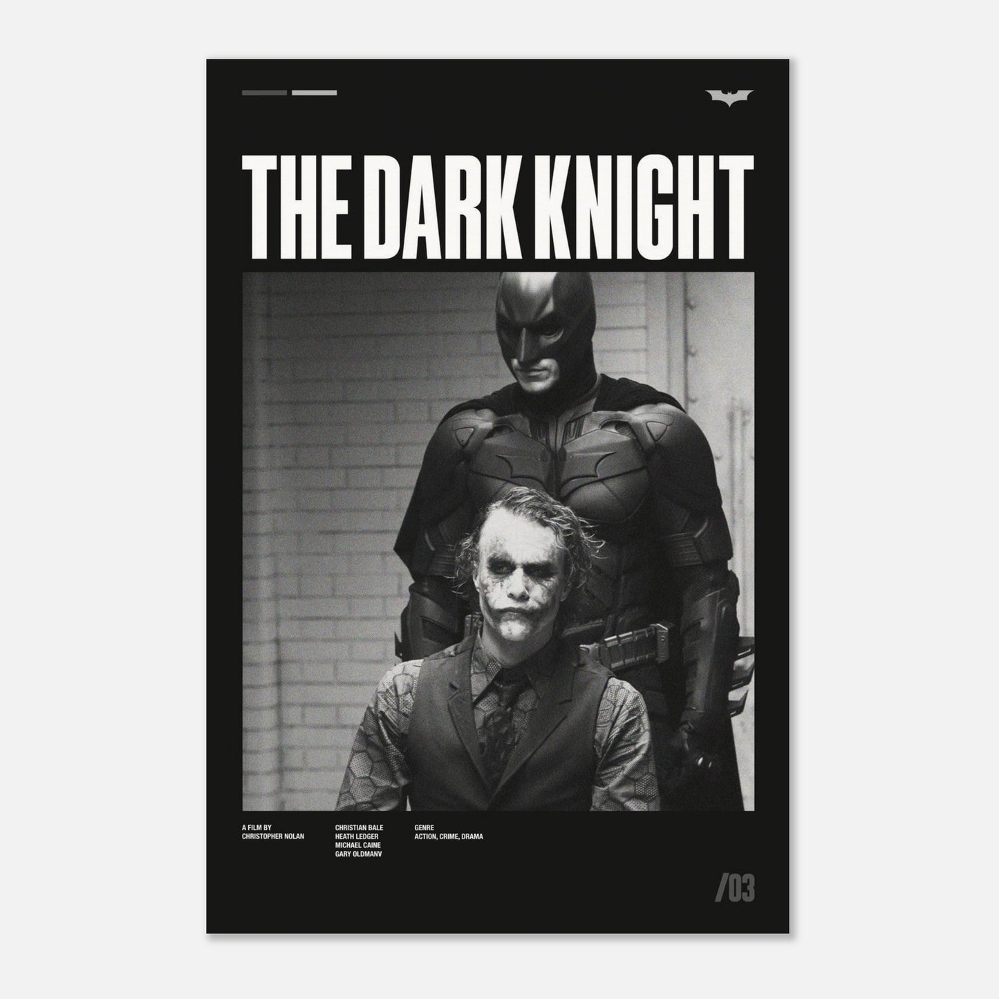 The Dark Knight No Frame 12x18